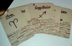 Handmade Zodiac Sign Cards