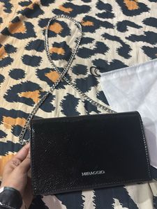miraggio black sling bag
