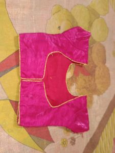 Pink Readymade Saree Blouse