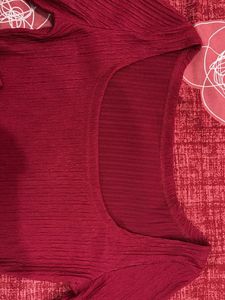 Savana burgundy Long Sleeve Top