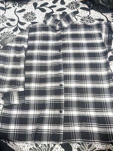 Black & White Plaid Shirt