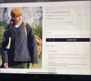 Navy Quilted Button-Up Jacket