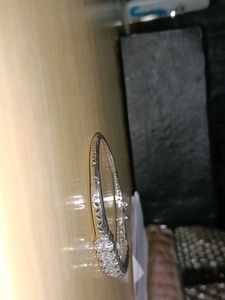 Silver Plated Diamond Bracelet Wth adjustable Lock