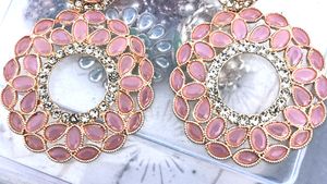 Pink Big Sized New Earrings