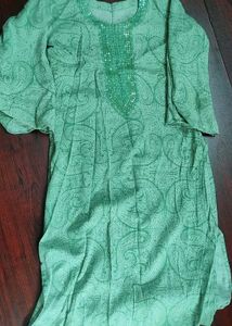 Light Green Kurti Pant Set