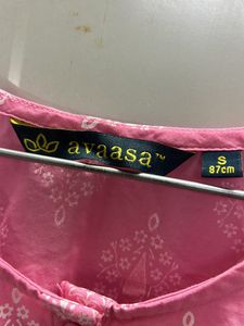Pink Cotton Kurta (Reliance Trends)
