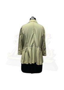Elegant Olive Green Peplum Top