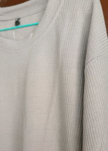 ✨️Premium Grey FullSleeve Textured T-Shirt for Men