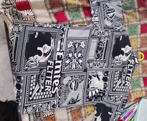 unisex oversized shirt with ethnic pattern in the