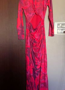 Tie-Dye Cutout Bodycon Dress