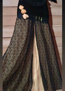Lace Overlay Maxi Skirt