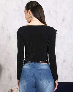 Stylish Navy Blue Floral Top