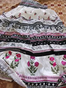 Floral Print Ethnic Skirt