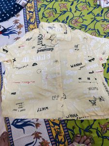 Printed Yellow Shirt
