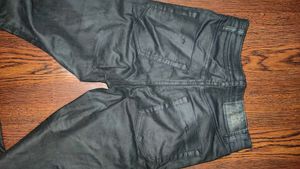 Zara Black Coated Jeans