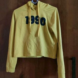 Vintage Style Yellow Hoodie