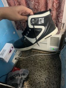 black high top sneakers