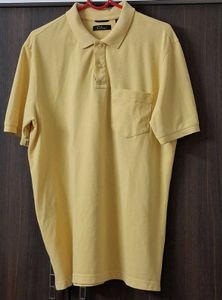 Celio Yellow Polo T-Shirt
