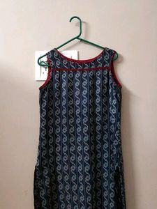 Elegant women printed cotton blend straight kurta