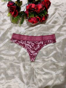 PINK Velvet Thong