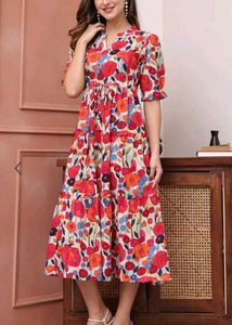 Floral Tiered Midi Dress
