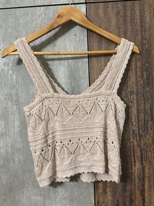 Mango Knitted Crop Top