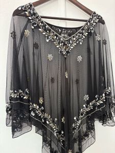 Designer Beaded Poncho
