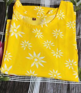 🆕 Beautiful Yellow 💛 Kurti It&#39;s Totally New