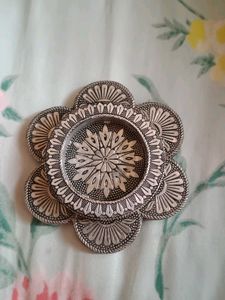 Silver Flower Saunf  Holder