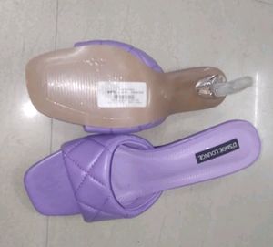 Purple Transparent Heels