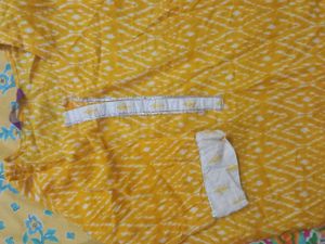 🌈Yellow Kurta And Frock