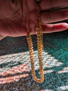 Pearl &amp; Gold-Tone Chain Necklace