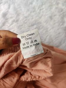 PEACH COLORED FIT PANT
