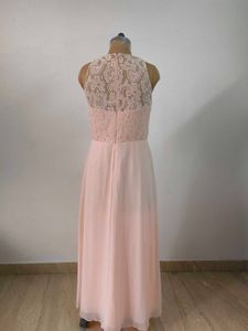 Blush Lace Chiffon Gown