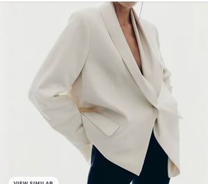 Cowl Neck Satin Viral Blazer