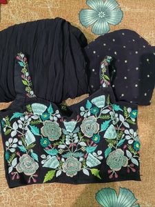 Ethnic Wear Top Palazzo And Full Shrug