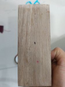 Wooden Pen Paper Stand With Watch