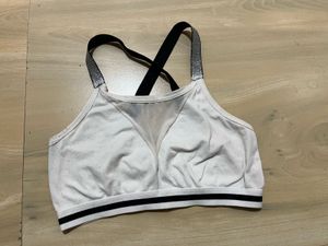 White Sports Bra