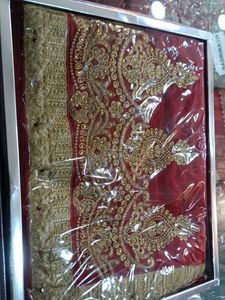 Elegant Red & Gold Saree