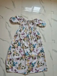 Floral Off-Shoulder Dress