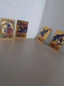 Naruto Trading Cards Pack Of 4 Golden Card