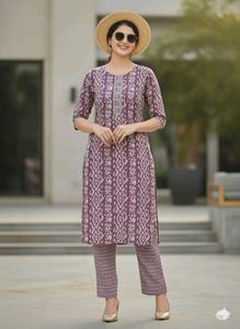 Printed Kurta Set (4 Colors)