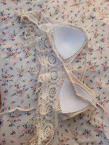 Crochet Fringe Crop Top