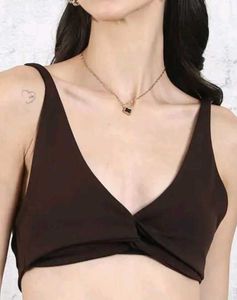 Shein Adjustable Spaghetti Strap Twisted Front Top