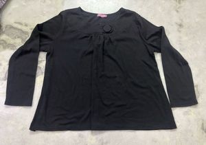Chic Black Tunic Top