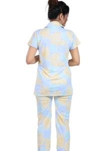 Cute Printed Women's Night Suit Set Shirt &amp; Pyjama