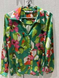 Zara Floral Print Blouse