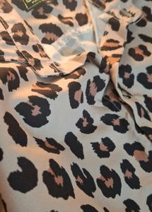 Leopard Print Button-Up Shirt