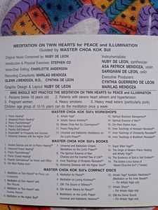 CD-MEDITATION ON TWIN HEARTS(FOR PEACE &amp; ILLUMINAT