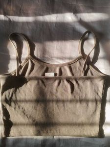 Ribbed Tank Top with Detail